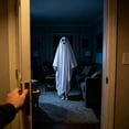 thumbnail image 4 of Halloween Ghost Cosplay Outfit Complete Costume Set, Classic White Dress Up Suit with Mask Accessories for Theme Party, Haunted House & EventsC L 54.78 Inch, 4 of 7