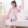 thumbnail image 3 of Sanrios Mymelody camisón de dibujos animados Kawaii Anime Kuromi Cinnamoroll Hellokittys pijamas de algodón de manga corta de verano ropa para el hogar, 3 of 4
