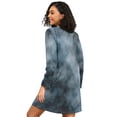 thumbnail image 2 of FORMRS Womens Long Sleeve Nightgowns Crew Neck Sleep Shirt Soft Pajamas Sizes S-3XL, Watercolor Sky Pattern, 2 of 8