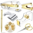 thumbnail image 1 of Set de material de oficina, kit de accesorios de escritorio Outus Acrylic (dorado), 1 of 6