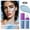 04 Single item-Ice Blue r, variant on Multi-Use Iridescent Shimmer Highlight Powder by Julystar, 6 Luminous Shades Built-In Sponge Applicator Lightweight Blendable Long Wear Body Face Glow Powder All Skin Tones