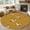 Yellow, variant on Japanese Style Round Area Rug 4ft, Vintage Art Cranes Ocean Wave Red Washable Non-Slip Circle Rugs for Bedroom Living Room Kitchen, Soft Non Shedding Circle Carpet for Dining Room Dorm