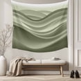 thumbnail image 5 of Sage Green Striped Tapestry for Bedroom Wall Hanging Tapestry, Modern Abstract Art Wave Moire Gradient Ceiling Backdrop Tapestries Poster Blanket Wall Decor for Teens Room Living Room Dorm 59" x 90", 5 of 8