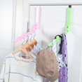 thumbnail image 3 of Portable Foldable Over-The-Door Clothes Socks Holder Hook Hanger Hanging Rack, 3 of 9