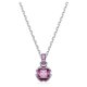 thumbnail image 1 of Colgante de cristal rosa con piedra natal de febrero de Swarovski, 1 of 6