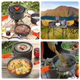 thumbnail image 3 of Camping Cookware Kit Kitchen Tableware with Folding Handle Hiking Picnic Traveling Fishing Backpacking Cooking Kit, 3 of 9