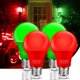thumbnail image 1 of Nouscan Bombillas LED rojas equivalente a 60 W, 9 W A19, bombillas decorativas de color rojo, base E26 para Navidad, Halloween, día de San Valentín, bares de fiesta, iluminación ambiental, no regulabl, 1 of 4