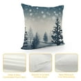 thumbnail image 4 of Nawypu  Nice Pine Trees Snowflake Christmas Decor Burlap Decorative Rectangle Throw Lumbar Waist Pillow Case Cushion Cover for Couch Living Room, 4 of 5