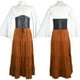 thumbnail image 3 of Vestido largo Victoria Vestido europeo y americano de manga larga Túnica renacentista Vestido medieval, 3 of 6