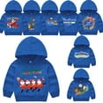 thumbnail image 5 of Esaierr 2-7Y Toddler Boys Sweatshirts for Baby Kids Boys Christmas Sweatshirts with Hooded Casual Blue Spring Cotton Long Sleeve Sweatshirts, 5 of 5