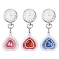 thumbnail image 1 of 3 Pcs Montre d'Infirmière en Forme de Cœur avec Strass Rétractable (Couleur Aléatoire), 1 of 8