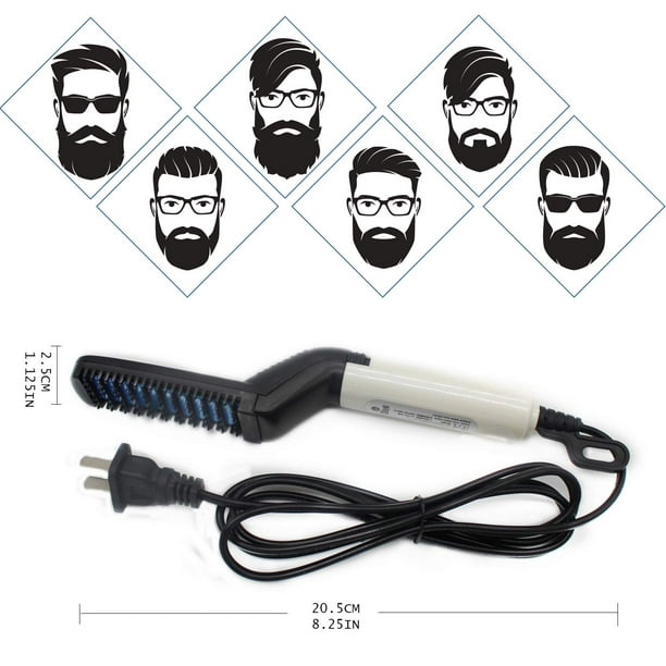 Electric Beard/Hair Straightener Brush Comb, Hot Tools Hair Flat Curling  Iron, Fast Shaping for Beard Grooming And Hair Styling for Men - Walmart.ca