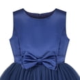 thumbnail image 3 of Vestido de Niña Azul Vestido de Gala Boda Fiesta Certamen Formal sin Mangas 8 Años, 3 of 6