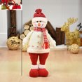 thumbnail image 3 of Muñeco de nieve de gran tamaño, muñeco de Papá Noel, decoración navideña para el hogar, juguetes retráctiles, regalo de Año Nuevo, adorno para festival de Navidad, 3 of 5