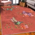 thumbnail image 3 of Butterfly Decorative Rug, Springtime Flying Moths on Vintage Style Background Wings Transformation, Quality Carpet for Bedroom Dorm and Living Room, 6 Sizes, Burnt Sienna, by Ambesonne, 3 of 4