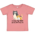 thumbnail image 3 of Inktastic I Love My Mimi Loves Me Cat Boys or Girls Baby T-Shirt, 3 of 5