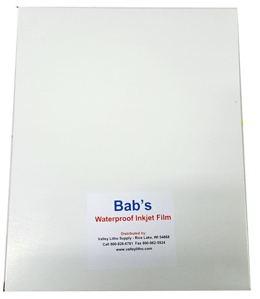 200 Sheets Waterproof Inkjet Transparency Film 13" x 19" 