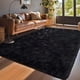 thumbnail image 2 of Alfombra LòutiRoot Home Black Fluffy 120 x 180 cm para sala de estar, 2 of 8