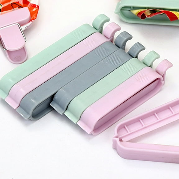 GOOHOCHY 12 Pcs/set Sealer Meal Food Sealing Clip Bag Clips Storage