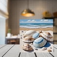 thumbnail image 2 of Blue Beach Seashells Wooden Box Sign Gifts for Men Funny Restroom Decor Sign for Bedroom Desk Decor Small Wooden Box Wood Block Signs For Shelf Desk Decoration 5x5 In, 2 of 6
