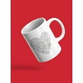 thumbnail image 3 of Floral Heart In Zentangle Style Mug - Image by Shutterstock, 3 of 4