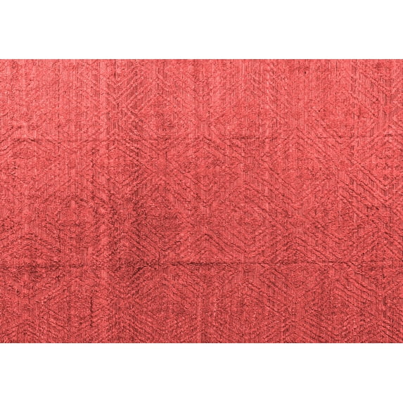 Ahgly Company Machine Washable Indoor Rectangle Abstract Red Modern Area Rugs, 4' x 6'