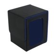 thumbnail image 2 of Caja de baraja de cartas shamjiam estuche de juego de cartas tarjetero caja de almacenamiento para más de 100 tarjetas Azul negro, 2 of 8