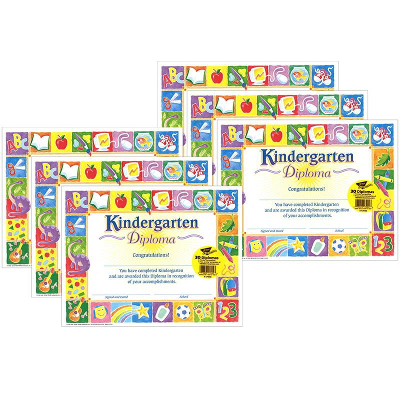 Flipside Kindergarten Diploma 30er Pack – Bunte Zeugnisse Für Abschlussfeiern, 30 Stück