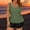Army Green, variant on FDGIU Women Tankini Swimsuits with Shorts - Two Piece Tummy Control Blouson Swim Tank Top Summer Bathing Suit