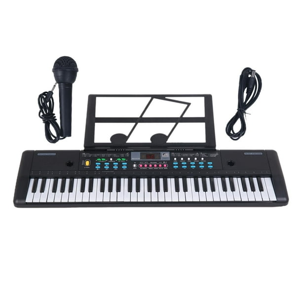 Teclado Piano Teclado electrónico digital con micrófono Teclado de música digital multifuncional para principiantes de