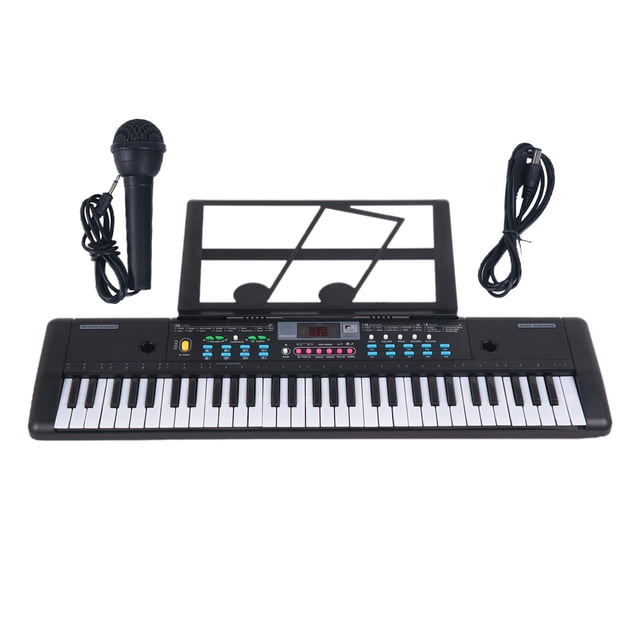 Teclado Piano Teclado electrónico digital con micrófono Teclado de música digital multifuncional para principiantes de