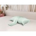 thumbnail image 6 of Unique Bargains Satin Pillow Cases Set of 2 Cooling Pillow Covers Queen Light Green, 6 of 8