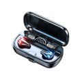 thumbnail image 2 of Auriculares compatibles con Bluetooth Auriculares inalámbricos con cancelación de ruido Auriculares recargables a prueba de sudor Pantalla digital Auriculares de baja latencia Negro Inevent EL022569-01B, 2 of 7