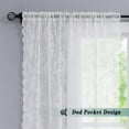 thumbnail image 5 of BQBQERT Color Lace Sheer Window Curtain Warp Knitted Sheer Window Drape Light Filtering, 5 of 18