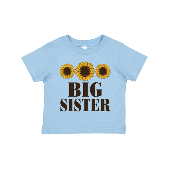Inktastic Big Sister Announcement Sunflowers Girls Toddler T-Shirt