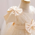 thumbnail image 5 of IBTOM CASTLE Girls Birthday Party Dress Heart Glitters Tulle Princess Dress Toddler Flower Girl Wedding Prom Pageant Gown 1-2 Years Champagne, 5 of 9