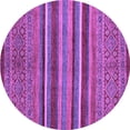 thumbnail image 1 of Ahgly Company Indoor Round Abstract Purple Modern Area Rugs, 5' Round, 1 of 4