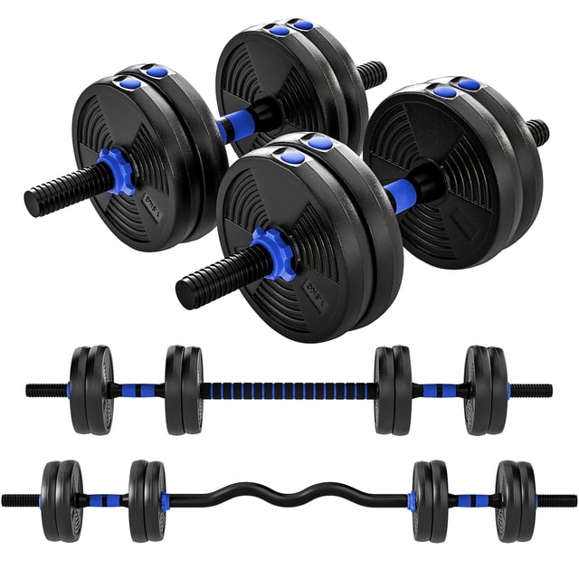 Soozier Ensemble d'Haltères Réglables, Ensemble de Poids 3 en 1 pour Gym à Domicile, 33 Lb