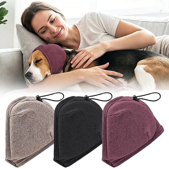CozeLy Dog Ear Muffs Noise Protection Adjustable Silent Elastic Dog Ear Cover Noise Cancelling for Dogs during Thunder Fireworks Vacuum Travel