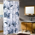 thumbnail image 6 of Small Stall 36"x72" Blue and White Floral Shower Curtain Set with Hooks,Watercolor Gentle Colors Flowers Bathroom Curtain,Modern Minimalist Waterproof Bath Curtain for Bathroom Decor, 6 of 6