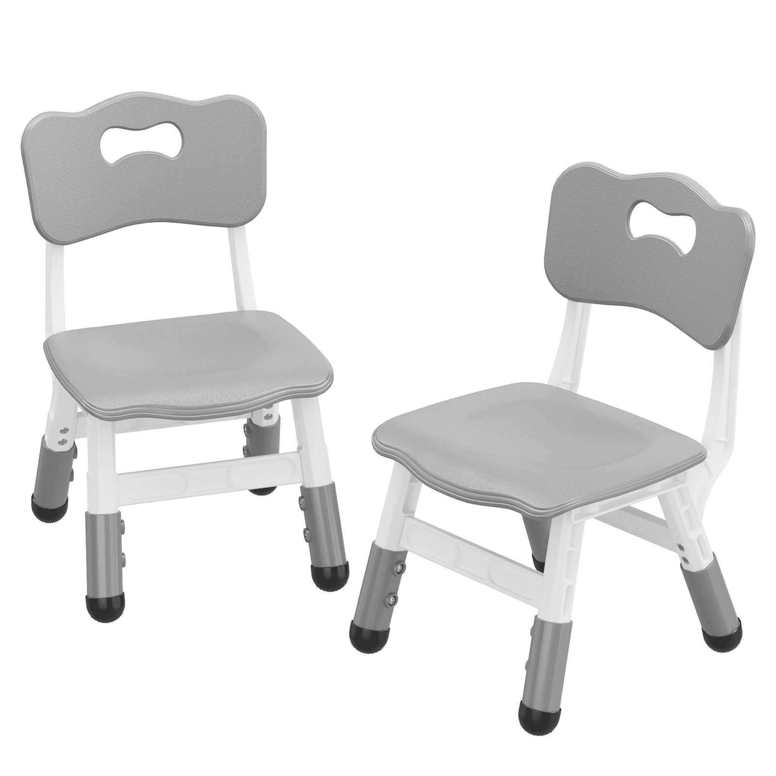 Kids Chair Set of 2 with Height Adjustable Chair, Plastic Toddler Chairs for Children Boys Girls, Kids Hammock Chair, Booster Chairs for Toddlers