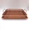 thumbnail image 4 of Bandeja Antiadherente Para Hornear Galletas Con Estante De Enfriamiento Seguro Para Horno De Acero Inoxidable Guardurnaity HA015918-00, 4 of 7