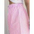 thumbnail image 6 of Yunliwuli Women's Pajama Shorts Stripe/Plaid Elastic Waist Comfy Sleep Shorts Summer Casual Pajama Bottoms, 6 of 7
