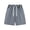Grey, variant on Men's 100% Cotton Vintage Acid Wash Knee Length Shorts, Elastic Drawstring High Waist Loose Casual Shorts with Side Pockets for Summer Streetwear Workout
