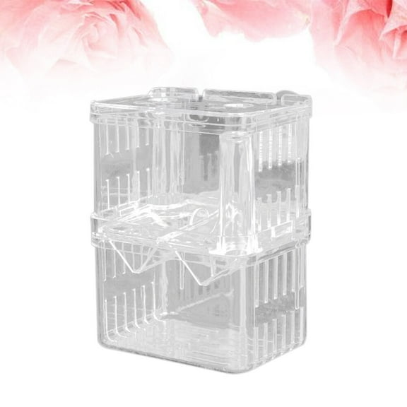 Pretyzoom Fish Fry Separator Box Fish Box Plastic Transparent 1Set
