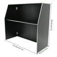 thumbnail image 4 of 48in Modern Portable Event Bar Cabinet Aluminum Edge Banding Black Foldable Freestanding Wine Bottles Storage Organizer, 4 of 16