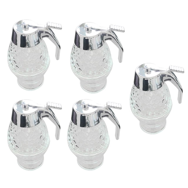 5 Piezas 200 Ml Acrílico Dispensador De Y Jarabe 200 ML Dispensador De De Contenedor De Botellas BLESIY Dispensador de miel