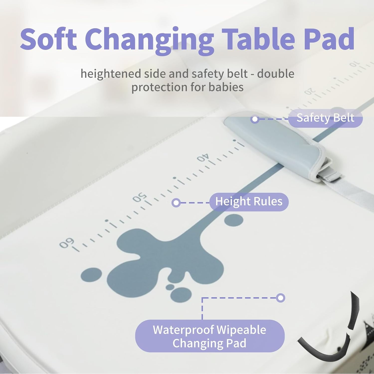 2 in 1 Baby Bathtub with Changing Table, Cuoote Diaper Changing Station Portable Waterproof Changing Table