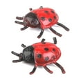 thumbnail image 4 of Yinanstore 3-6pack Plastic Artificial Beetle Insect Model Toy 12pcs Red + Black 4 Pcs, 4 of 8