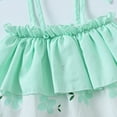 thumbnail image 6 of Glisme Fashion Girls Dresses Size 1-2 Y Spring Summer Tie Strap Off Shoulder Strawberry Cherry Floral Dress Sun Hat Set Green Sundress For Girl, 6 of 9